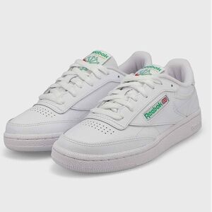 Reebok Club C 85 White with Green Accents